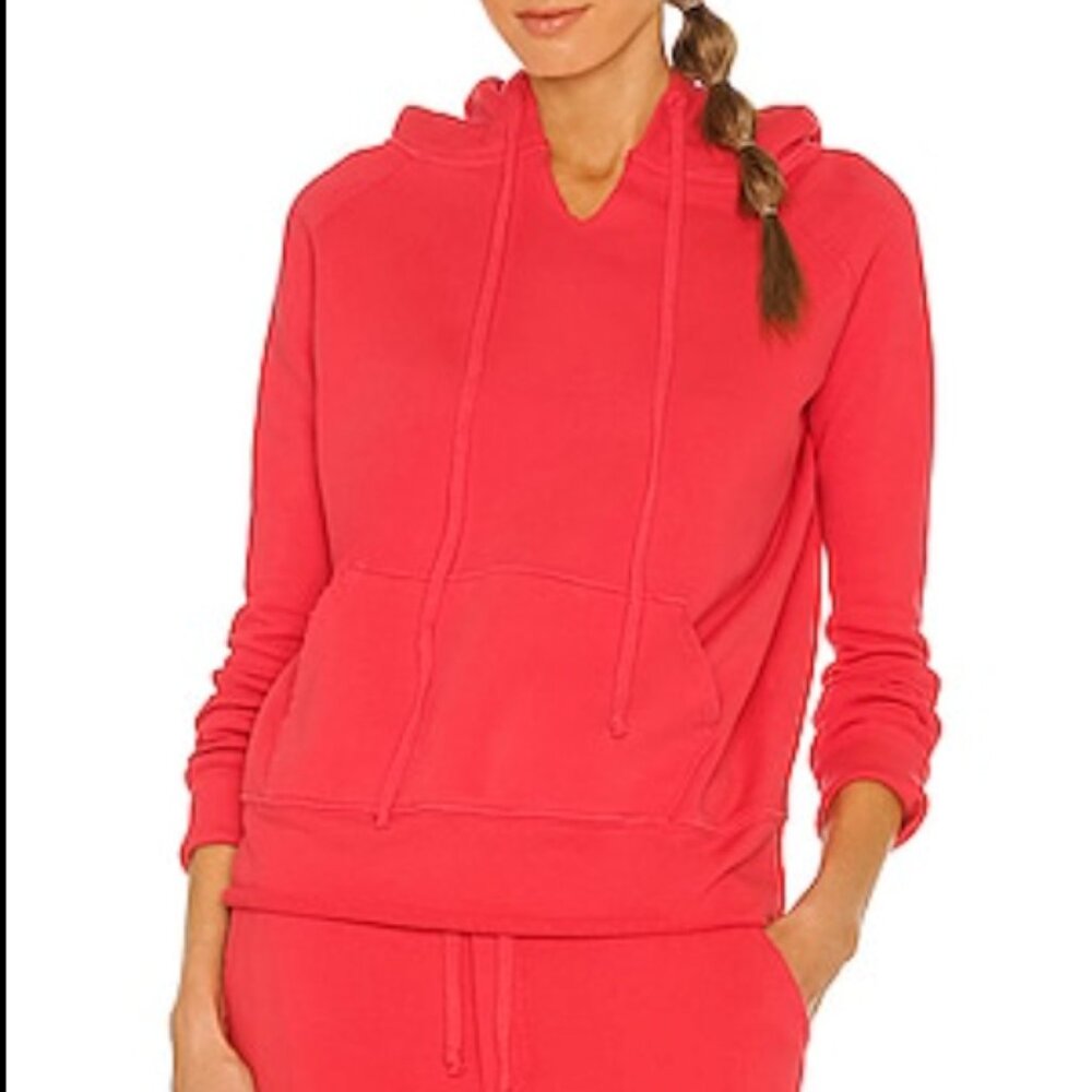 Nili Lotan Red Janie Hoodie S